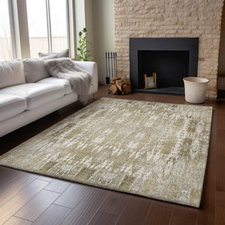 Premium Machine Washable Mayfield AMF580 Beige 3' x 5' Rug