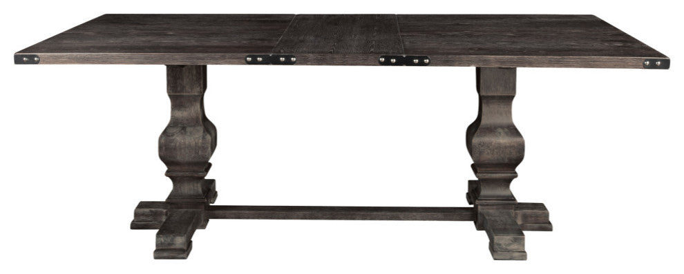 Manchester Dining Table, Charcoal