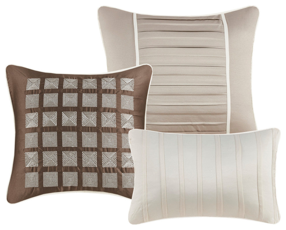 Madison Park Charmeuse 7-Piece Comforter Set, California King