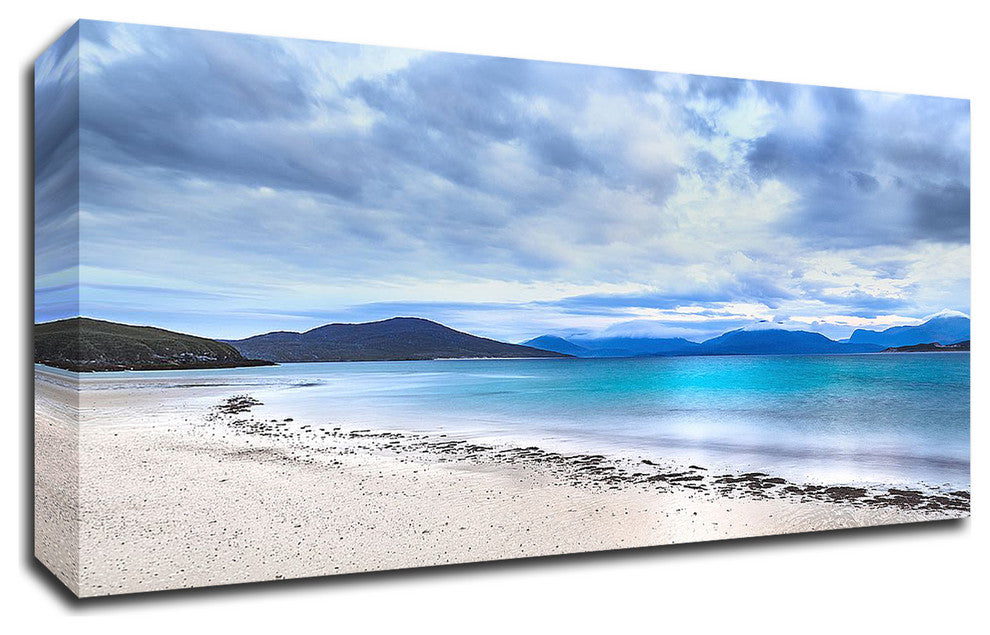 Taransay Teal by Lynne Douglas, Print on Canvas, 48"x24"