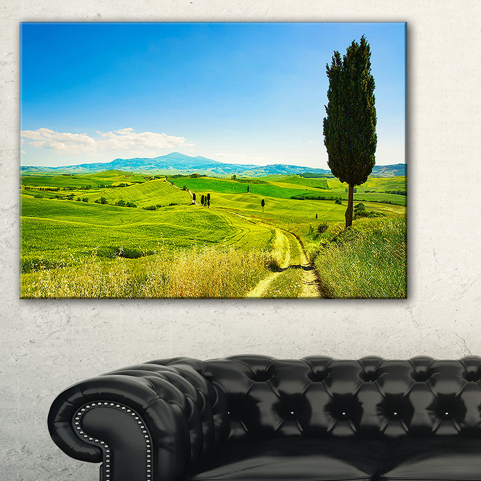 "Rural Landscape Countryside Farm" Landscape Wall Art Print, 40"x20"
