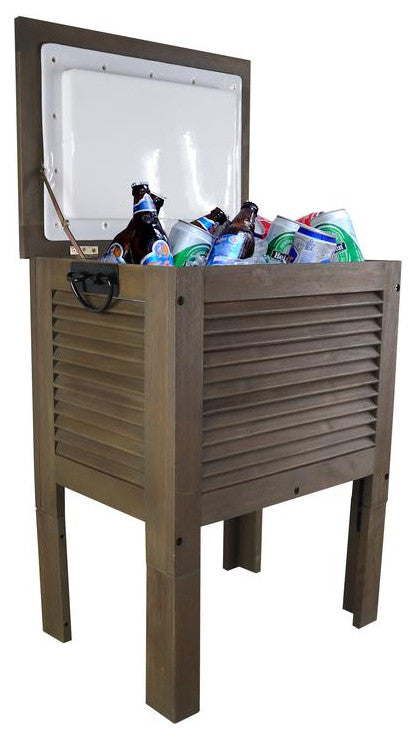 Raised Wooden Patio Cooler
