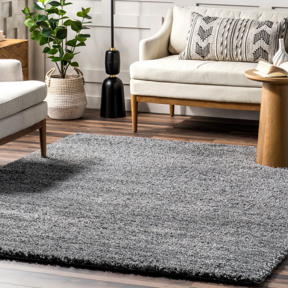Nuloom Alexa My Soft and Plush Shag Rug, Grey 8'x10'