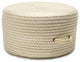 Colonial Mills Pouf Bright Twist Pouf Pale Banana & White Round