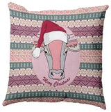 Mooy Christmas Accent Pillow, Light Pink, 18"x18"