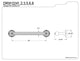 Kingston Brass Polished Chrome Georgian 24" Decorative Grab Bar DR910241