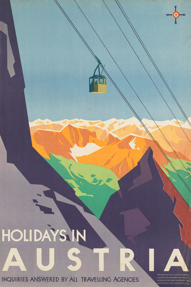 "Holidays in Austria" Painting Print on Wrapped Canvas, 16"x24"