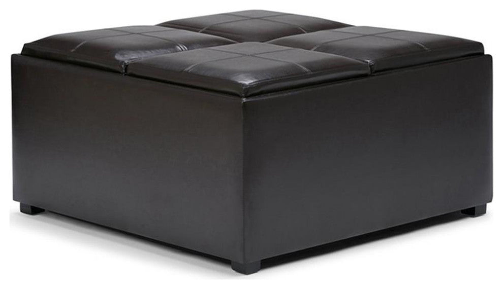 Avalon Square Coffee Table Storage Ottoman