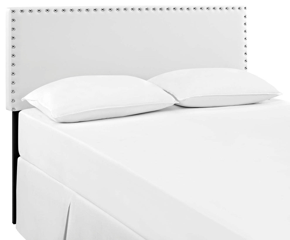 Phoebe Full Vinyl Headboard, White