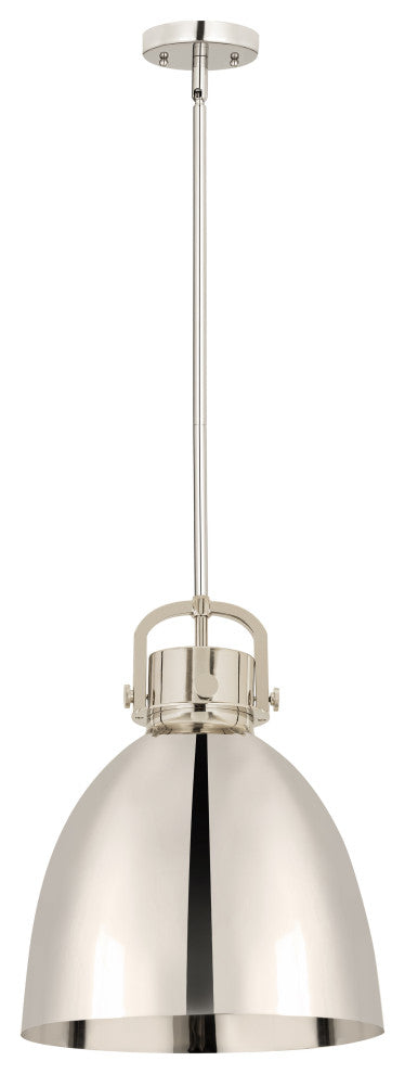 Innovations Lighting 710-1S-PN-M712-14PN-LED Newton Bell 1 Light 14" Pendant