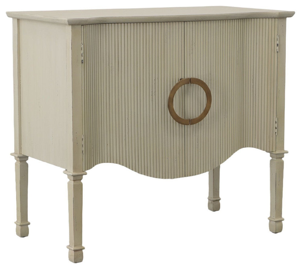 Willow 36" 2-Door Server, Distressed Cream