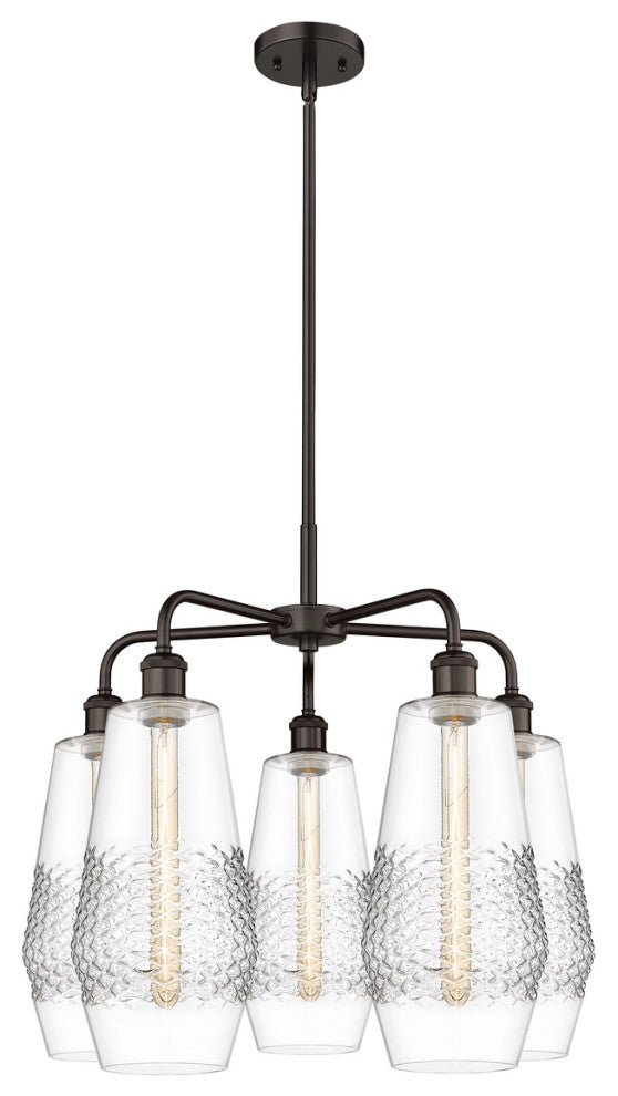 Innovations Windham 5 25" Chandelier Oil Rubbed Bronze