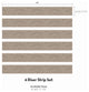 Canvas Look Peel and Stick Stair Riser Strips, Taupe, 48"x6", Set of 6