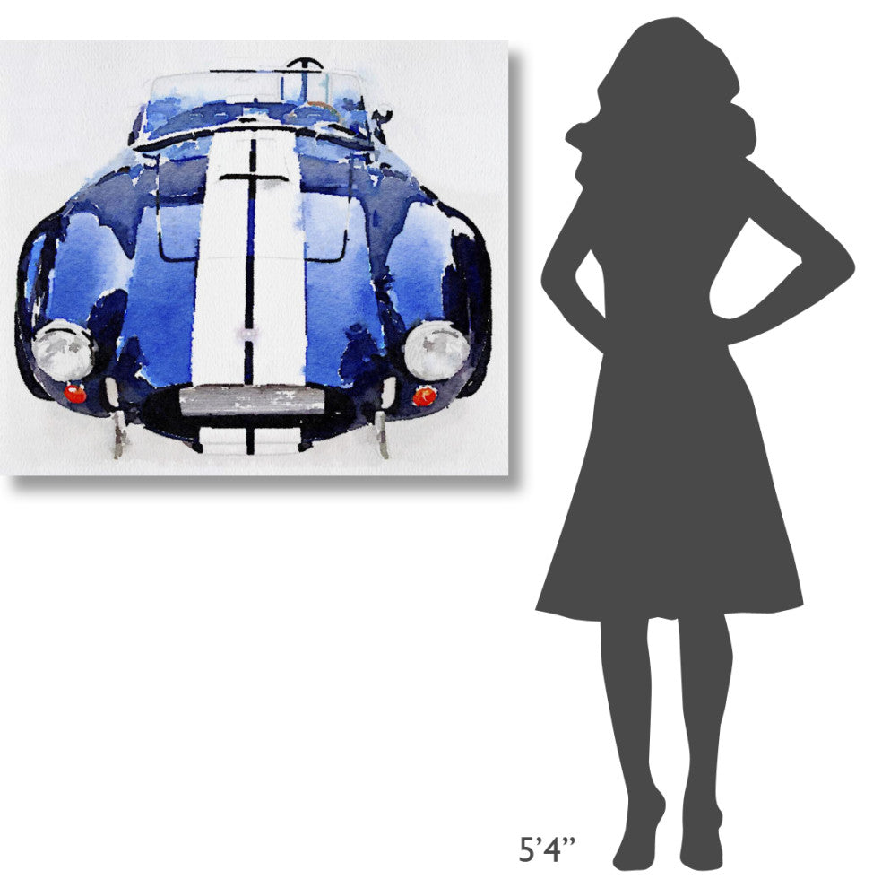 "1962 AC Cobra Shelby Watercolor" Fine Art Print