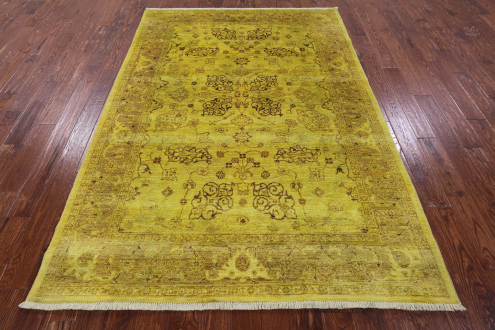 6' 2" X 8' 9" Hand-Knotted Full Pile Overdyed Rug - WR1316