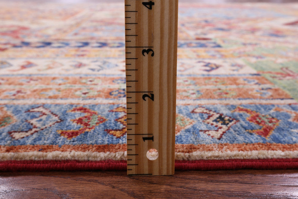 Super Kazak Hand Knotted Rug 5' 11" X 8' 0" Q11076