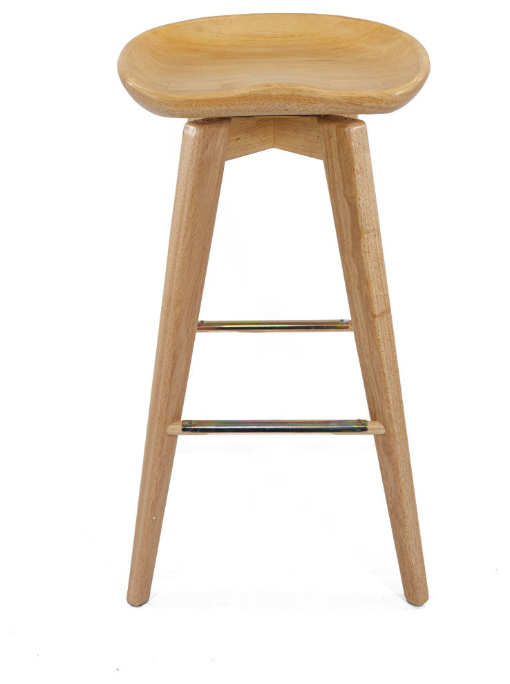 29" Bali Swivel Stool, Natural