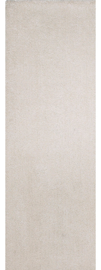 KAS Bliss 1550 Ivory Shag Area Rug, 2'3" x 7'6" Runner