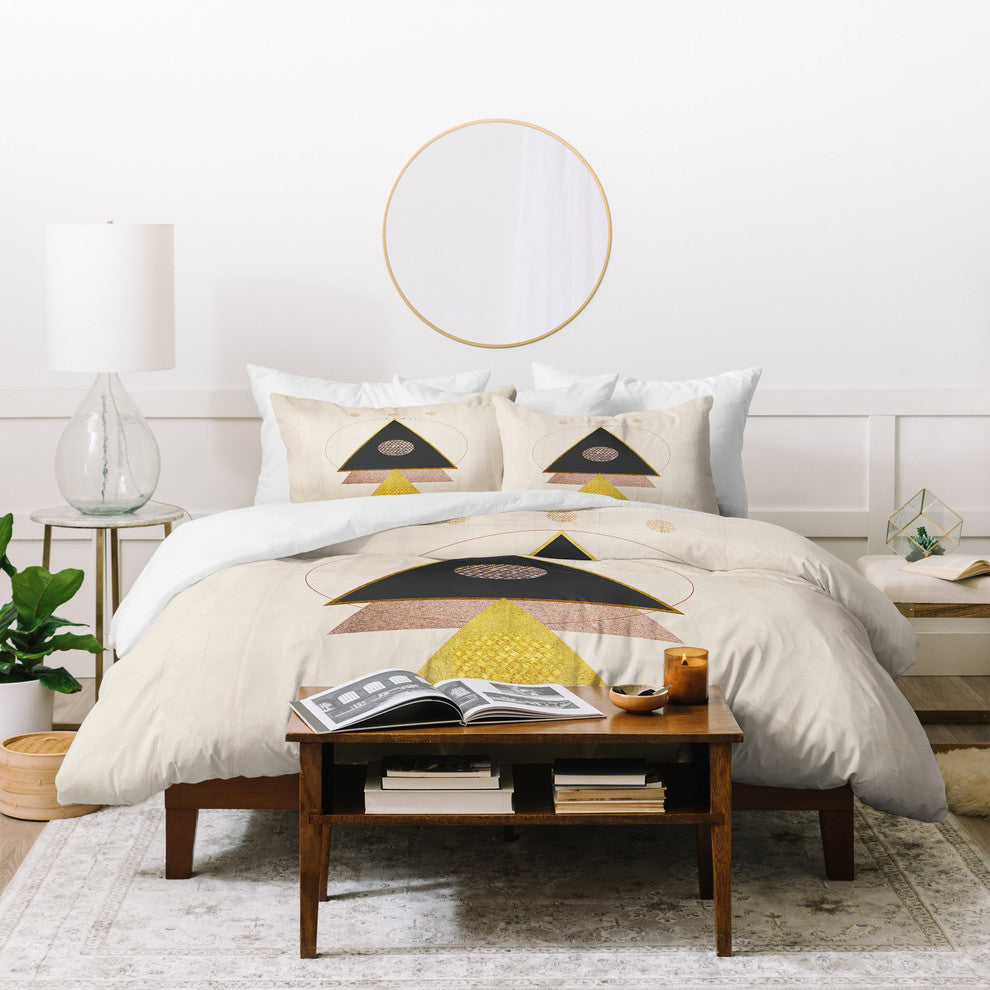 Viviana Gonzalez Rustic Neutrals Duvet Cover Set, Queen