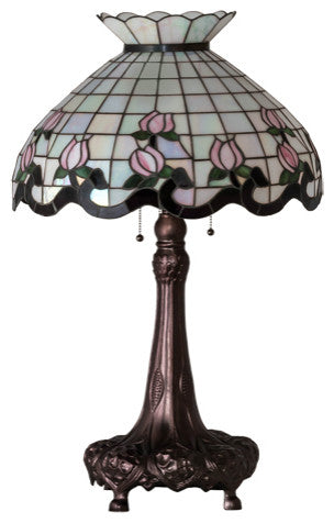 Meyda Lighting 230471 33" High Roseborder Table Lamp