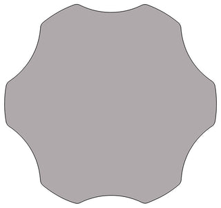 60" Flower Gray Thermal Laminate Activity Table
