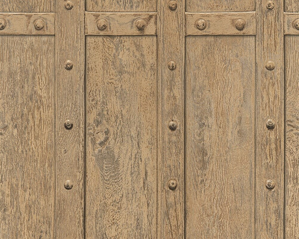 DecoWorld 2, Natural  Brown Wallpaper Sample, Modern Wall Decor Accent