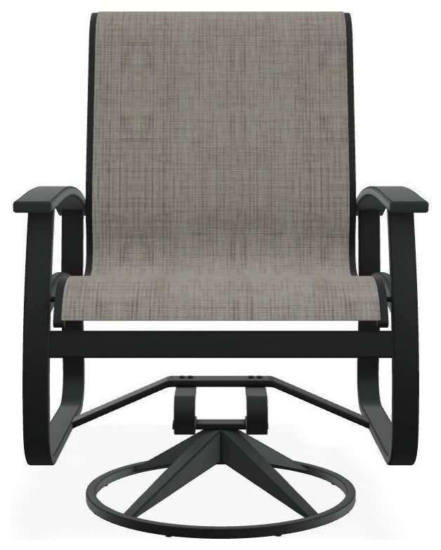 Belle Isle Sling Outdoor Swivel Rocker, Destiny Steel/Graphite