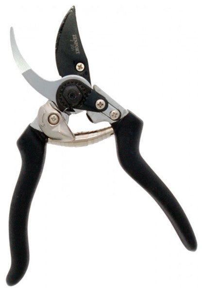 Heavy Duty Pruner, Bypass Euro, Black Handles, Steel, 8"