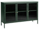 Metal & Glass 3-door Sideboard, Green