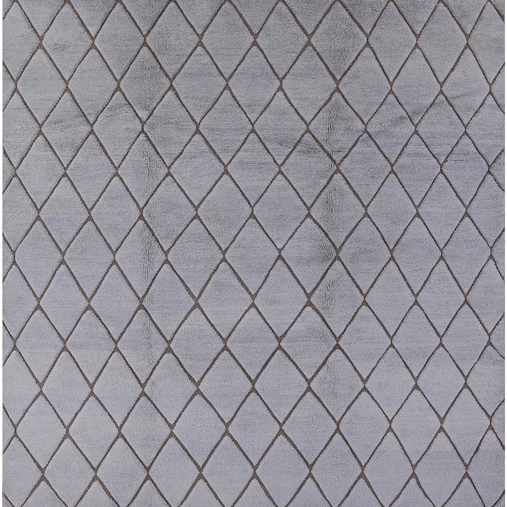 Ahgly Company Indoor Square Mid-Century Modern Area Rugs, 3' Square