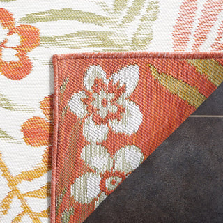 Safavieh Sunrise Collection SUN675 Indoor-Outdoor Rug, Ivory/Rust Sage, 8'x10'