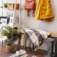 Black Farmhouse Plaid Throw