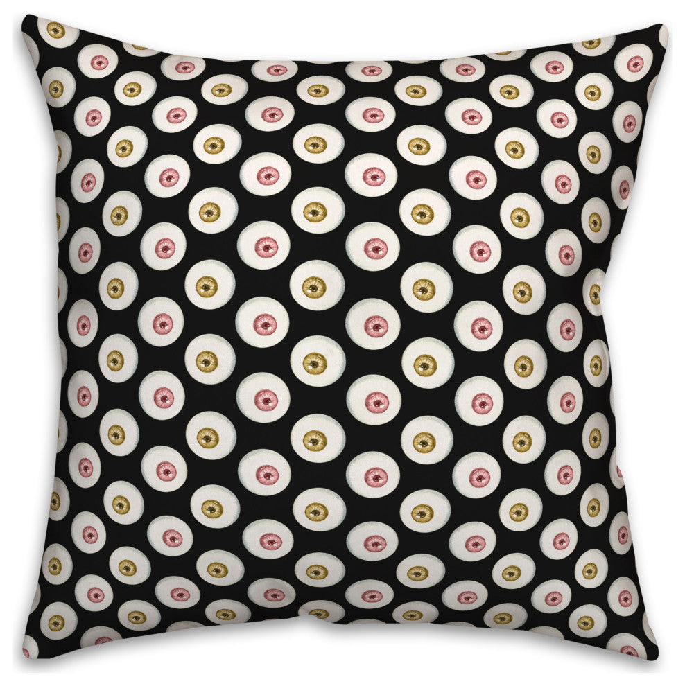 Pink And Gold Eyeballs 20x20 Throw Pillow