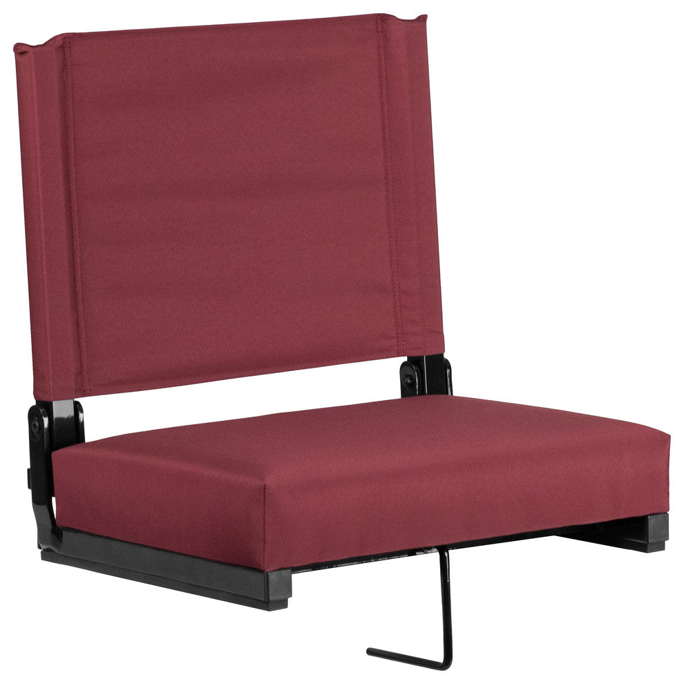 Folding Tables and Chairs, "Carletta" Portable Lounge Chair, Maroon