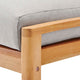 Lounge Sectional Sofa Chair Set, Wood, Brown Natural Gray, Modern, Outdoor
