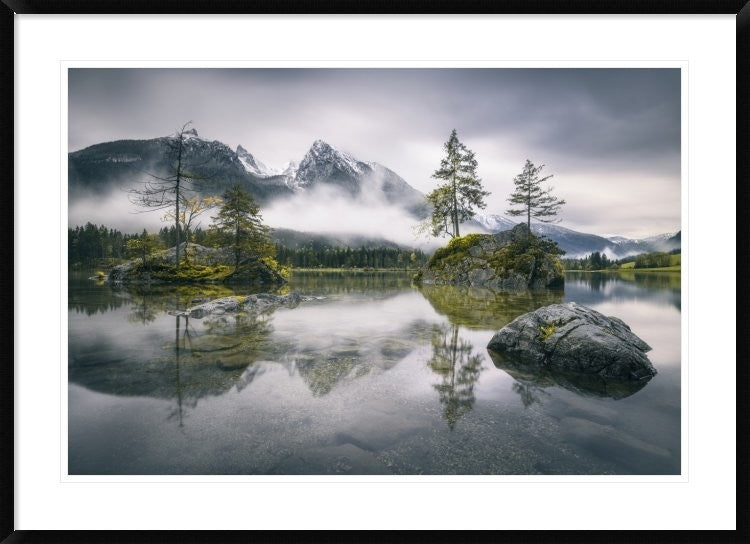 "Rainy Morning At Hintersee (Bavaria)"  by Dirk Wiemer, 44x32"