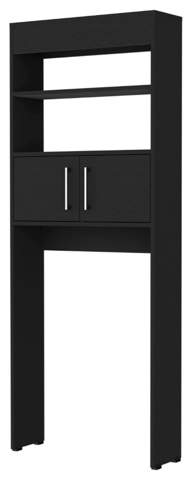Over The Toilet Cabinet Jozz, Bathroom, Black
