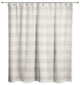 Gray Plaid 71x74 Shower Curtain