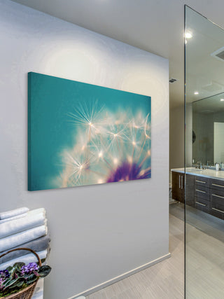 Dandelion Puffs Print on Canvas, 152x101 cm