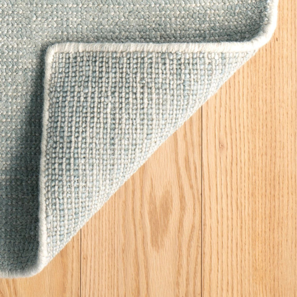 Dash & Albert Quartz Ocean Handwoven Viscose/Cotton Rug, Blue, 2' x 3'