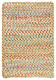 Capel Ocracoke Amber 0425_725 Braided Rugs - 5' X 8' Cross Sewn Rectangle