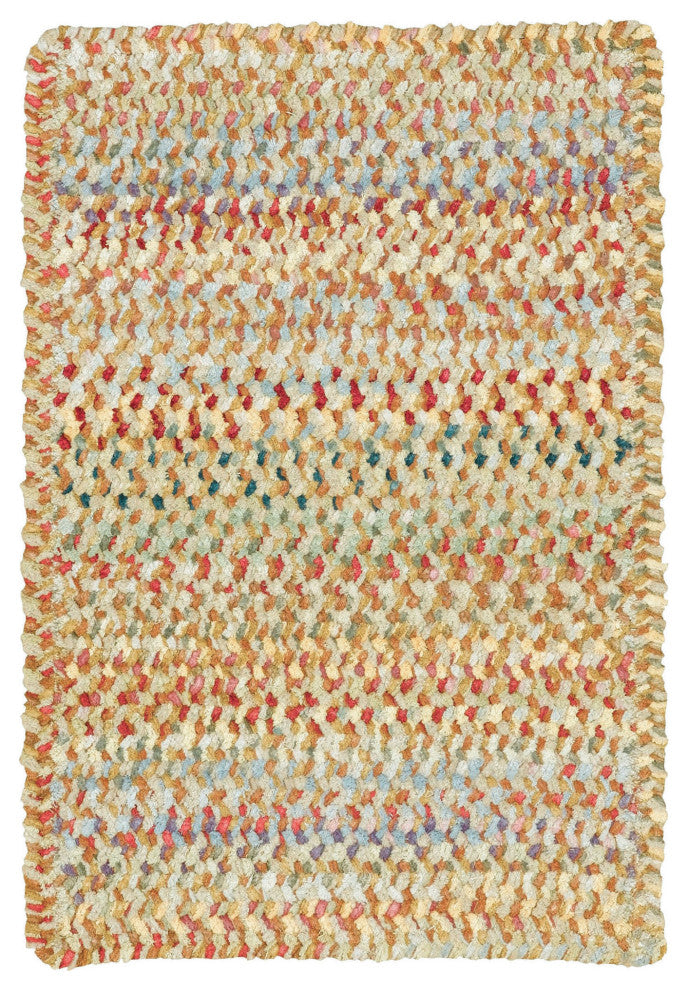 Capel Ocracoke Amber 0425_725 Braided Rugs - 5' X 8' Cross Sewn Rectangle