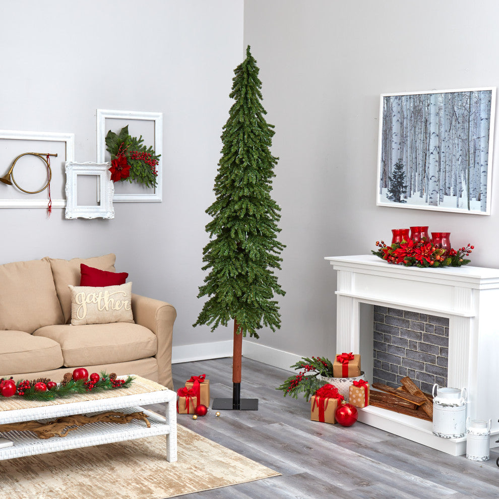 Nearly Natural 8ï¿½ Grand Alpine Artificial Christmas Tree with 500 Clear Lights