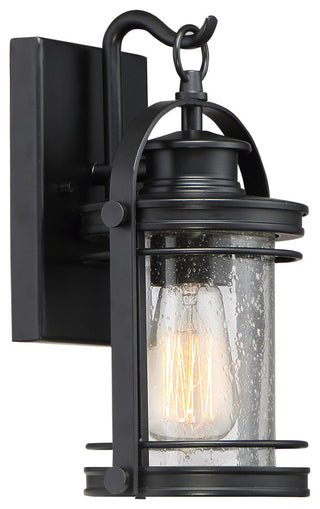 Quoizel BKR8406K One Light Outdoor Wall Lantern Booker Mystic Black