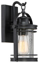 Quoizel BKR8406K One Light Outdoor Wall Lantern Booker Mystic Black