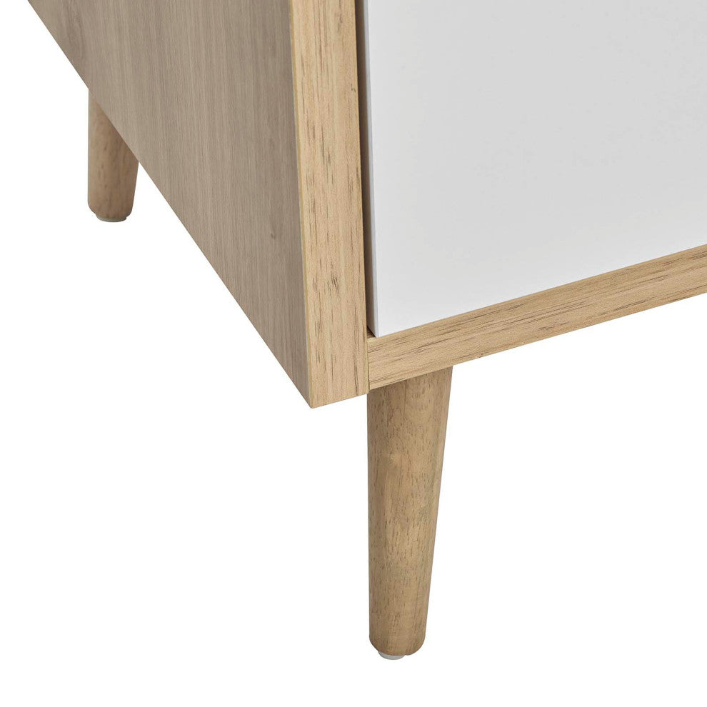 Maverick 24" Bathroom Vanity Cabinet, Sink Basin Not Included, Oak White