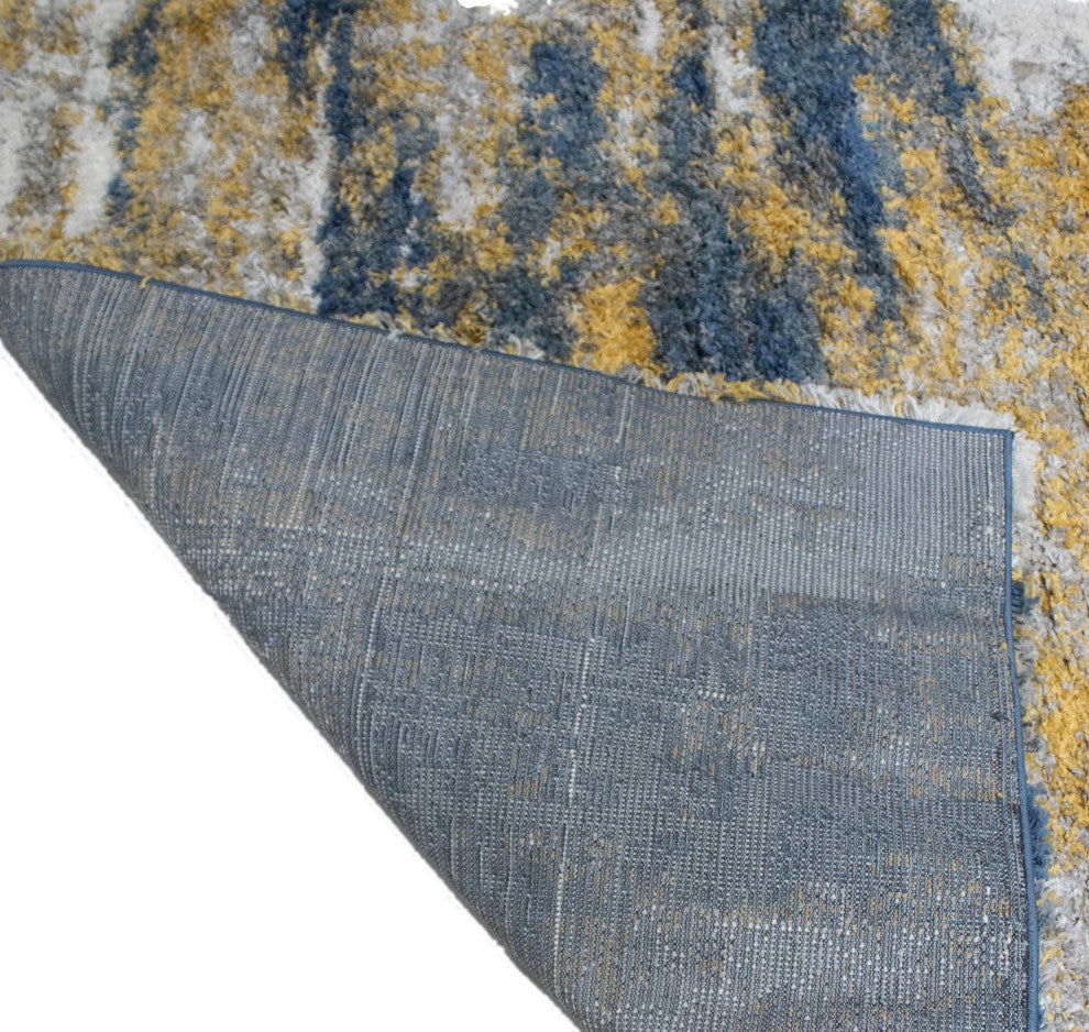 Noori Rug Shag Madison Blue/Gold Rug