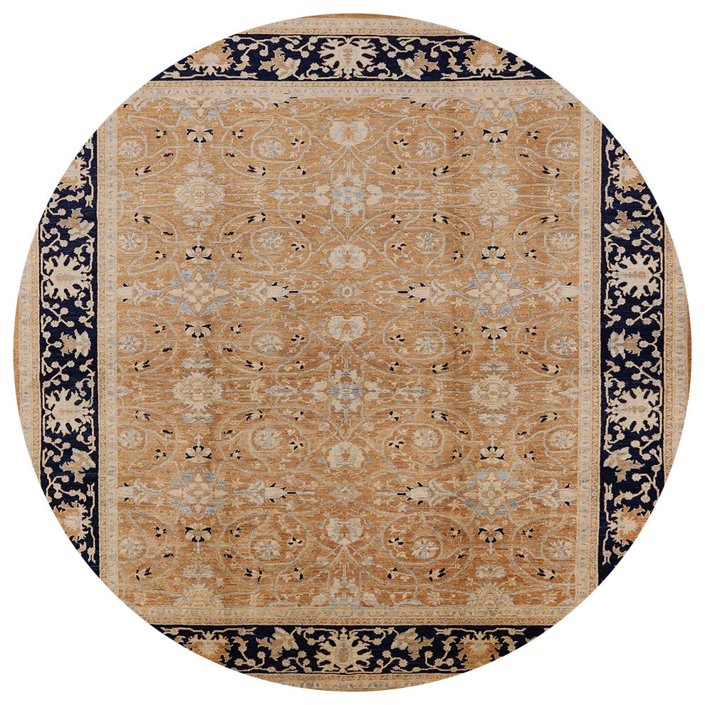Ahgly Company Indoor Round Mid-Century Modern Area Rugs, 4' Round
