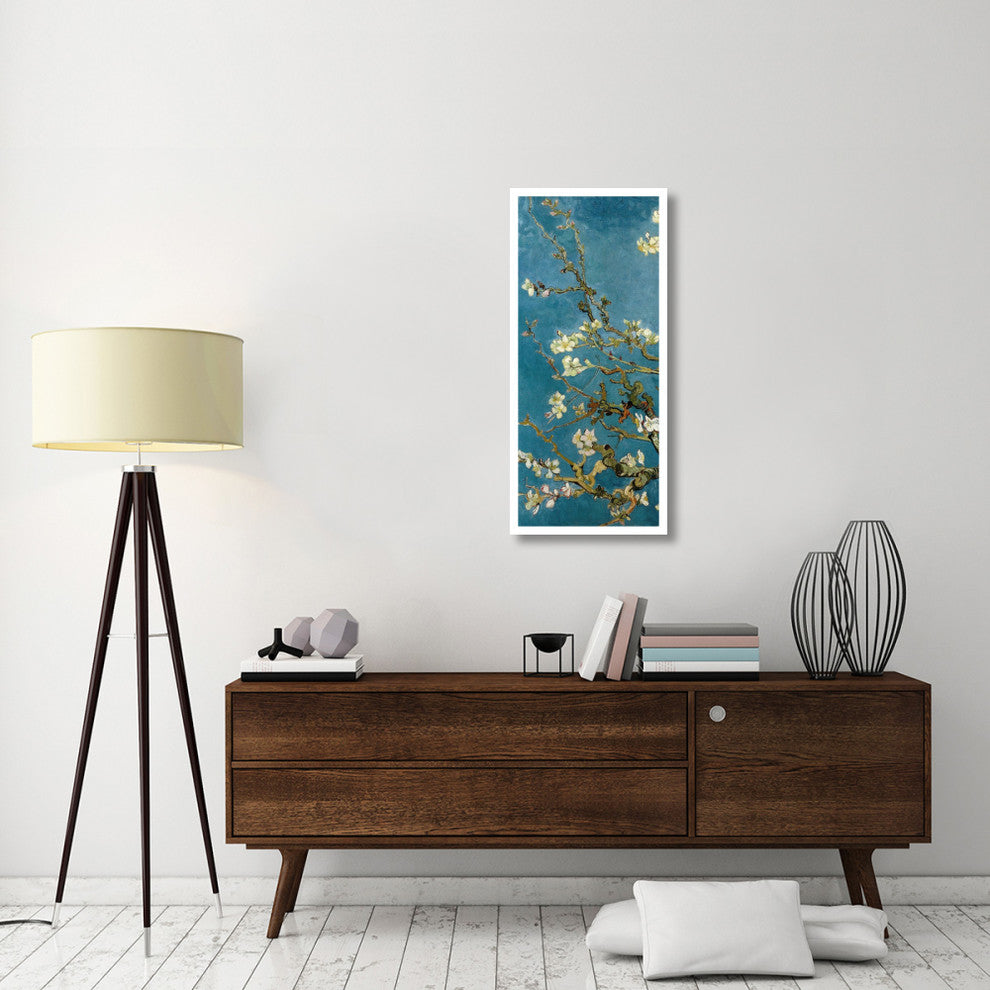 "Blossoming Almond Tree (left)" Digital Paper Print by Vincent van Gogh, 19"x42"