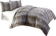 AICO Kasbah 3 Piece King Duvet Set, Brown